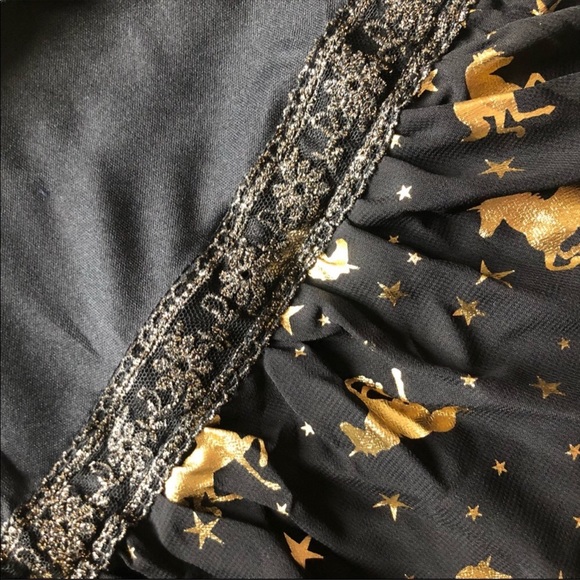 Epic Threads gold foil big girl unicorn dress med special event Easter holiday - Picture 7 of 8